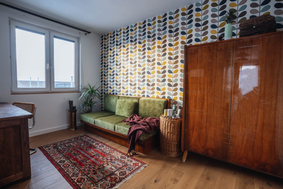 GABINET VINTAGE. RETRO TAPETA ORLA KIELY